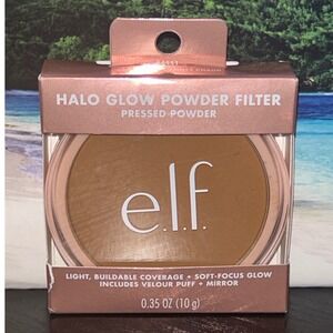 ELF Halo Glow Powder Filter Pressed Powder Deep Warm 84851 Luminous Finish